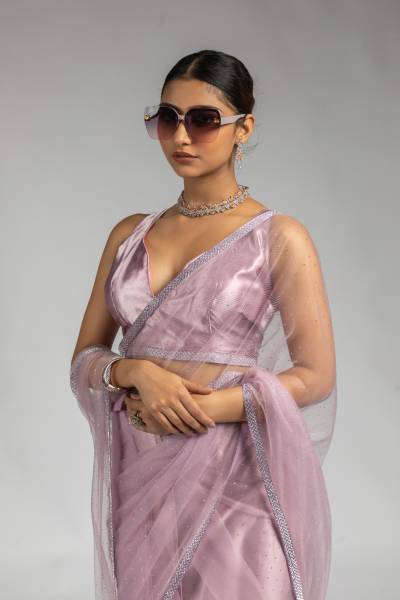 AKSHAYA 109A TO 109F DESIGNER READY TO WEAR NET SAREE WHOLESALER IN INDIA
